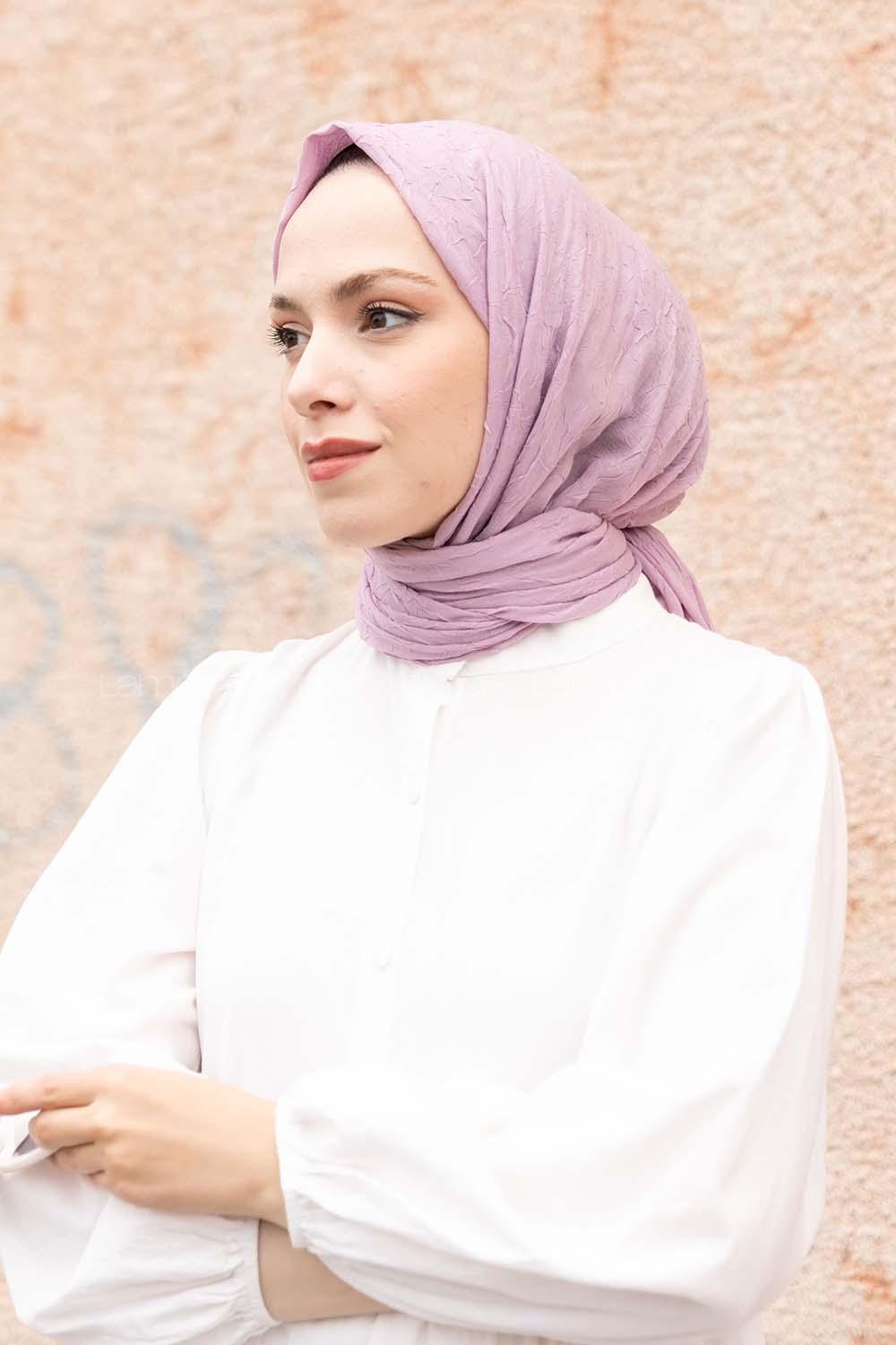 Lamelif Bambu Şal Lila