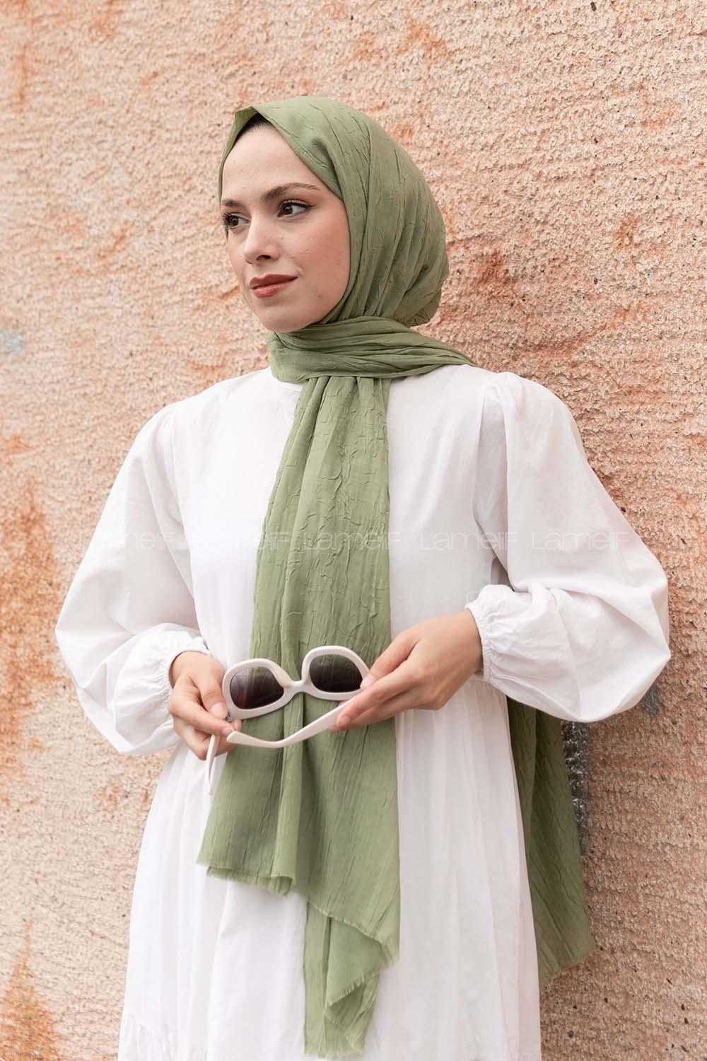 Lamelif Bambu Şal Çağla Yeşil