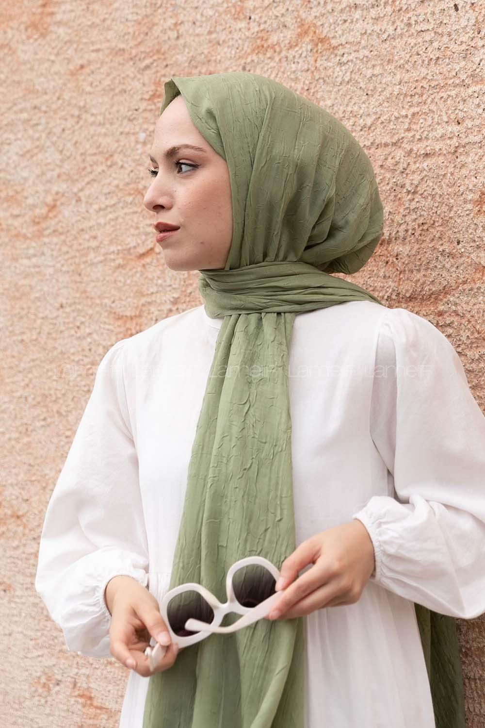 Lamelif Bambu Şal Çağla Yeşil