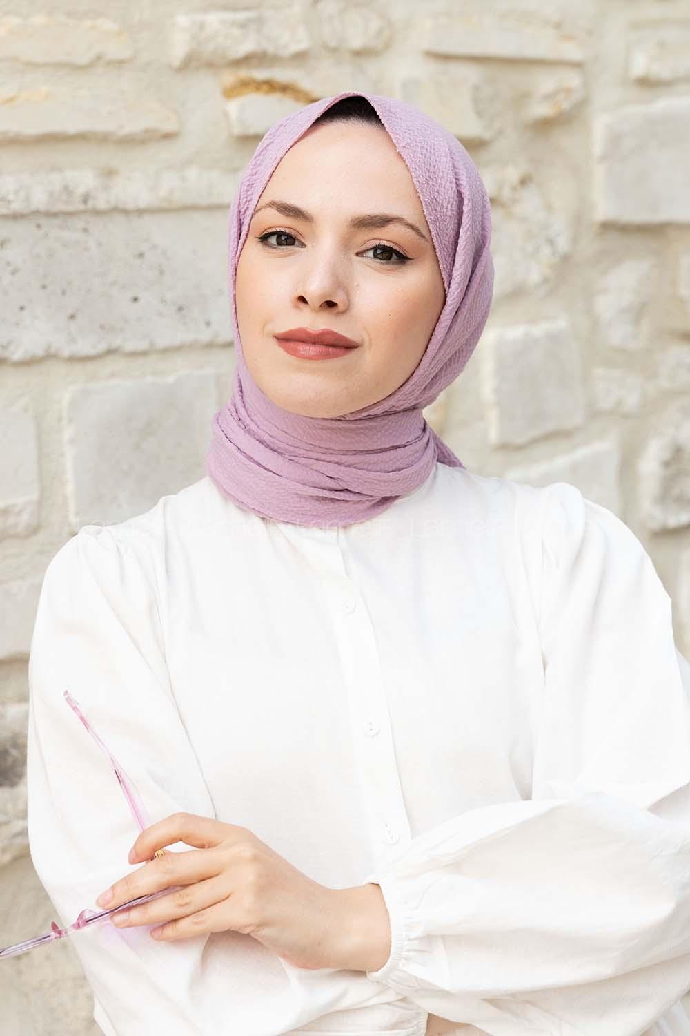 Lamelif Mio Caz Şal Açık Lila