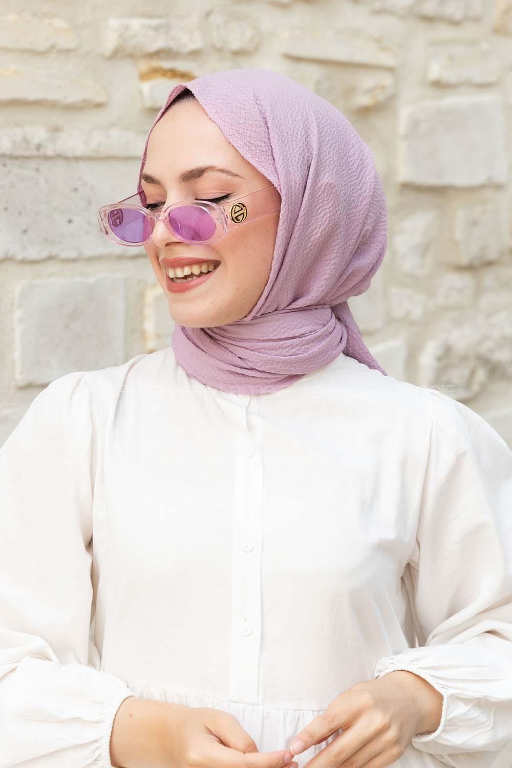 Lamelif Mio Caz Şal Açık Lila