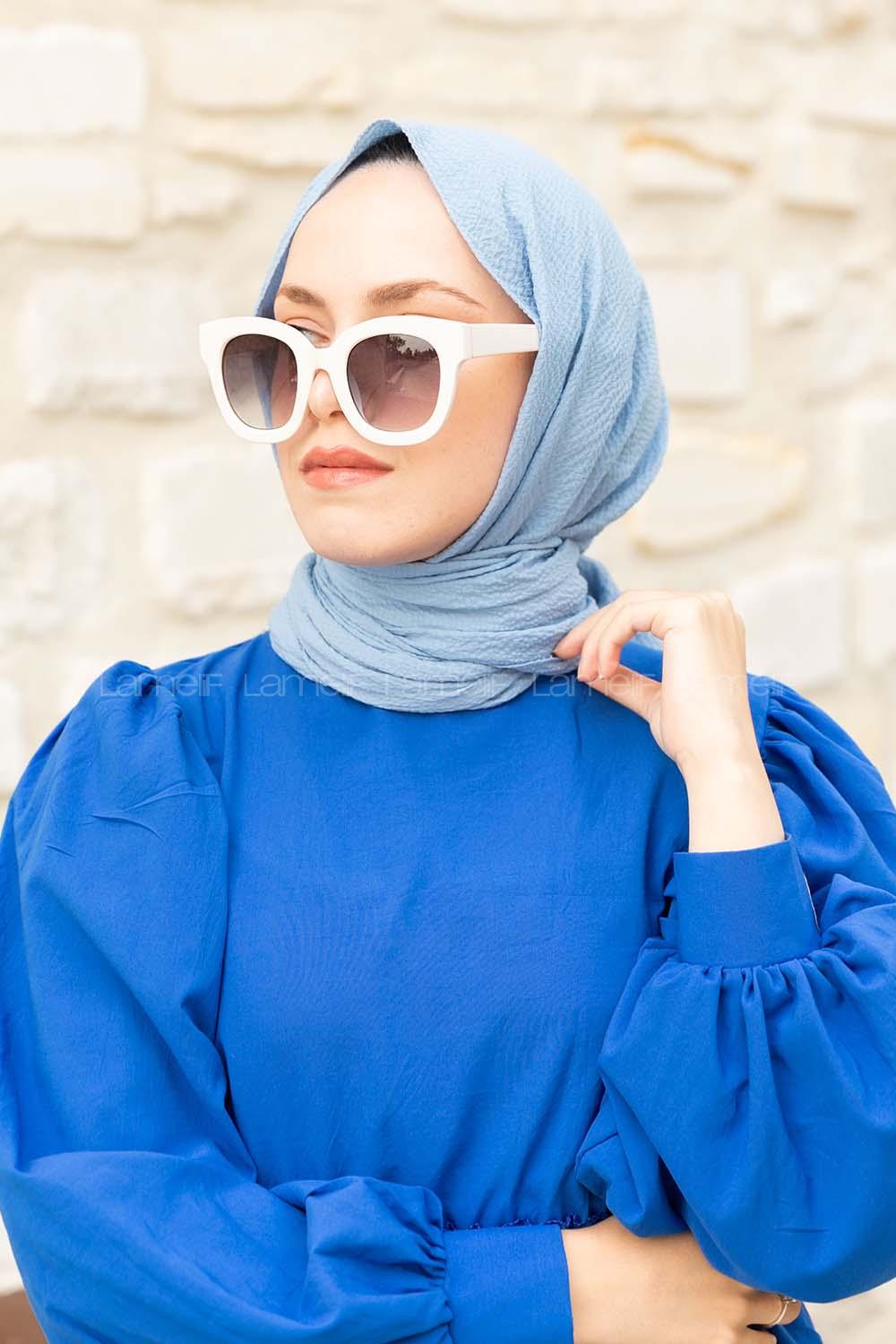 Modalamelif Mio Caz Şal Gök Mavisi