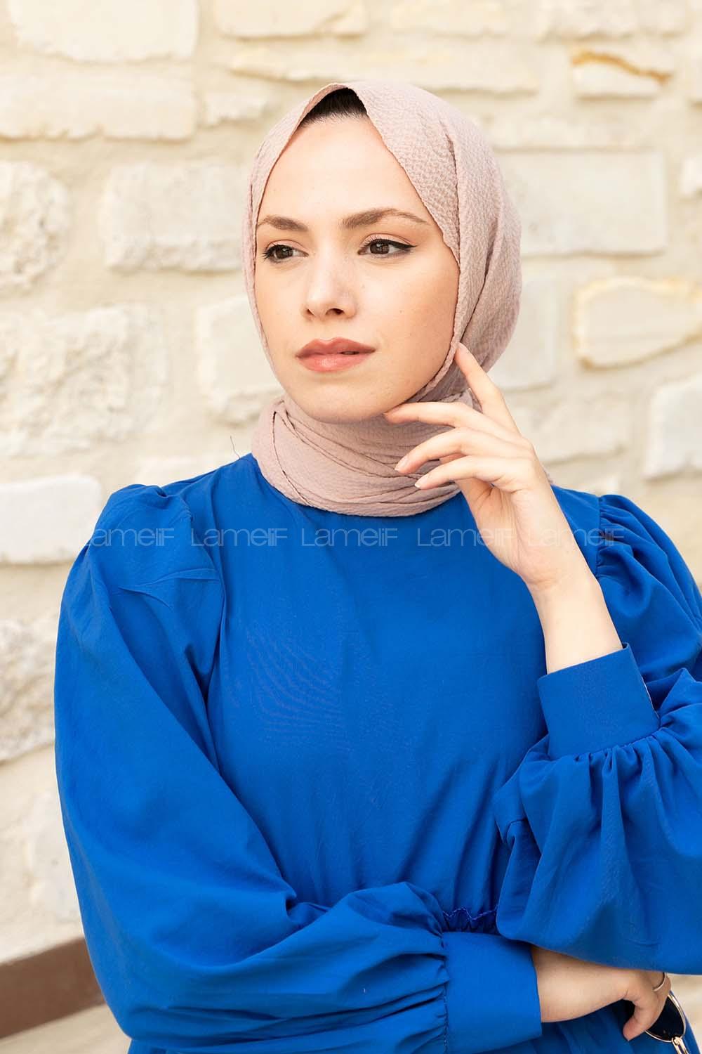 Lamelif Mio Caz Şal Soft Pudra