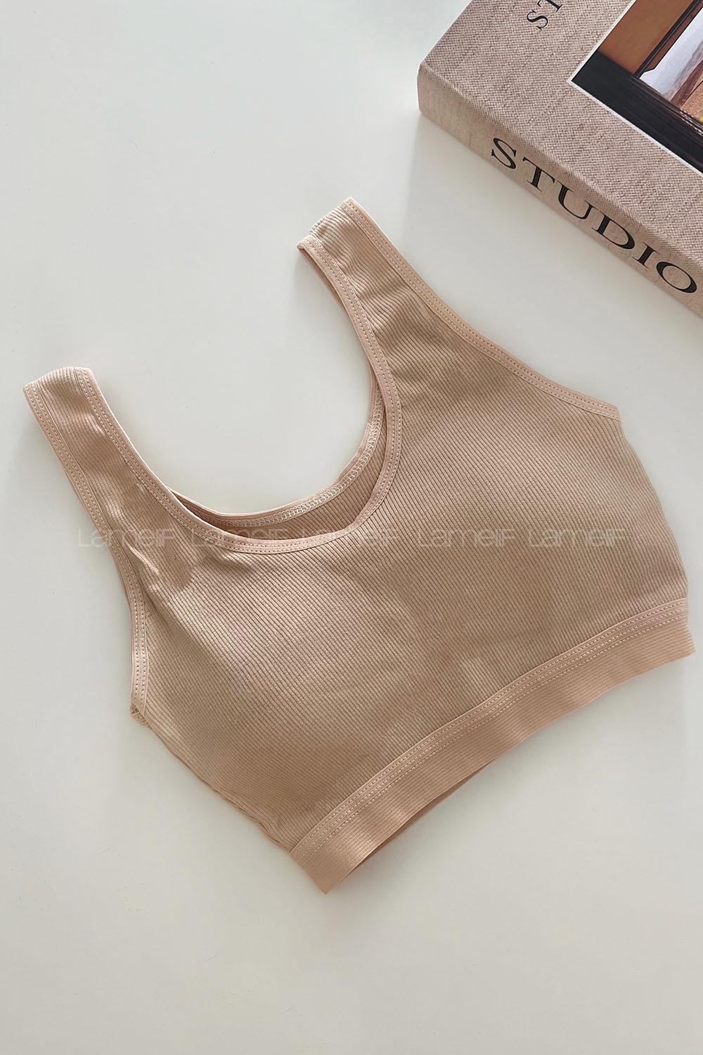 Lamelif Kare Yaka Pedli Sporcu Sütyen