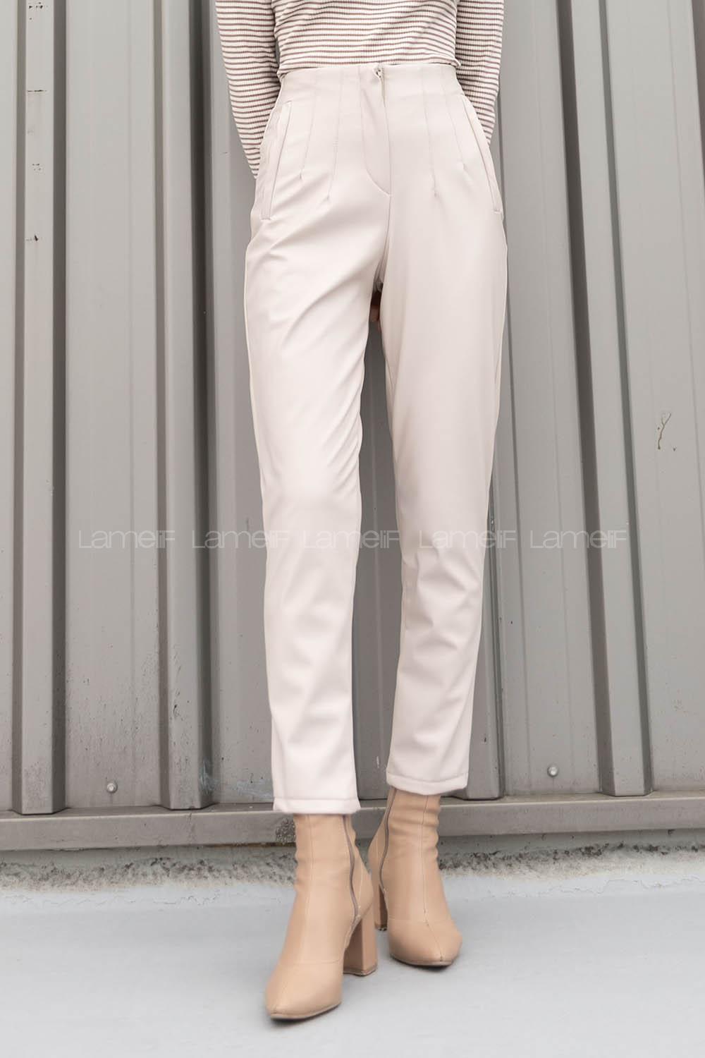 Stone Cotton Fabric High Waist Comfortable Pants