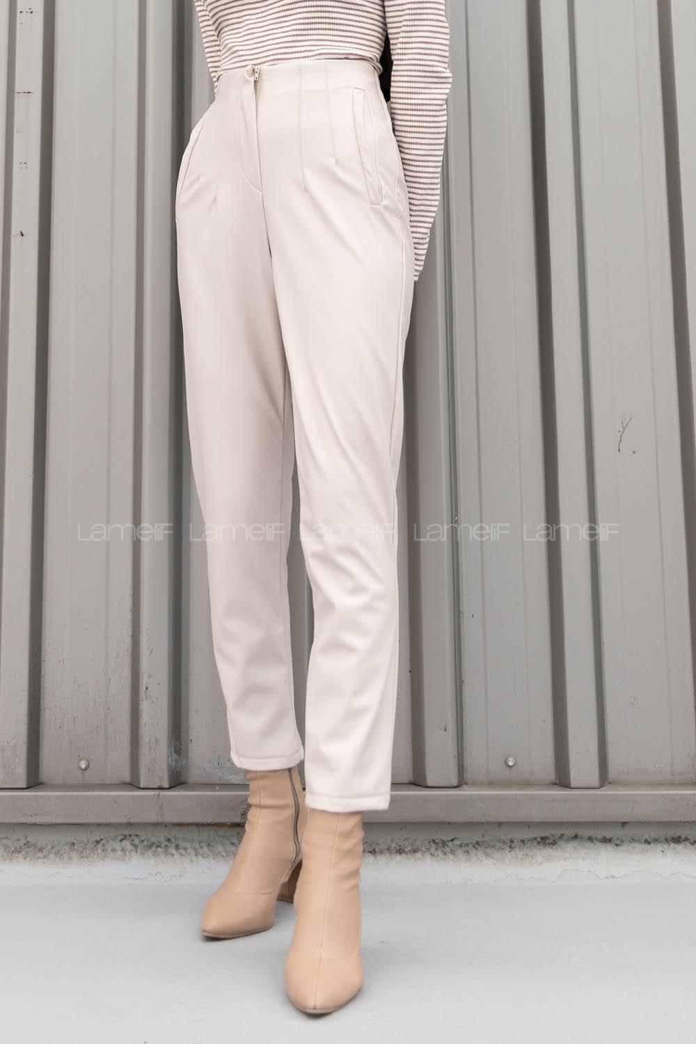 Stone Cotton Fabric High Waist Comfortable Pants