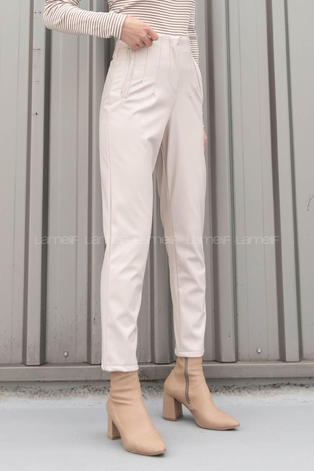 Stone Cotton Fabric High Waist Comfortable Pants