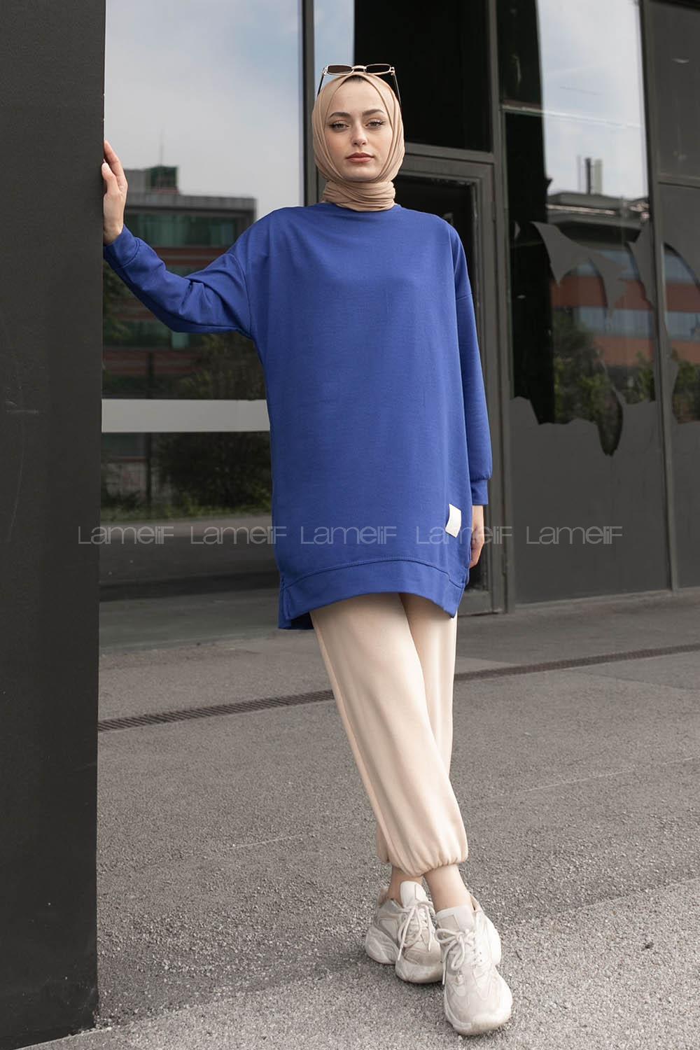 Saxe Crew Neck Cotton Unprinted Tunic
