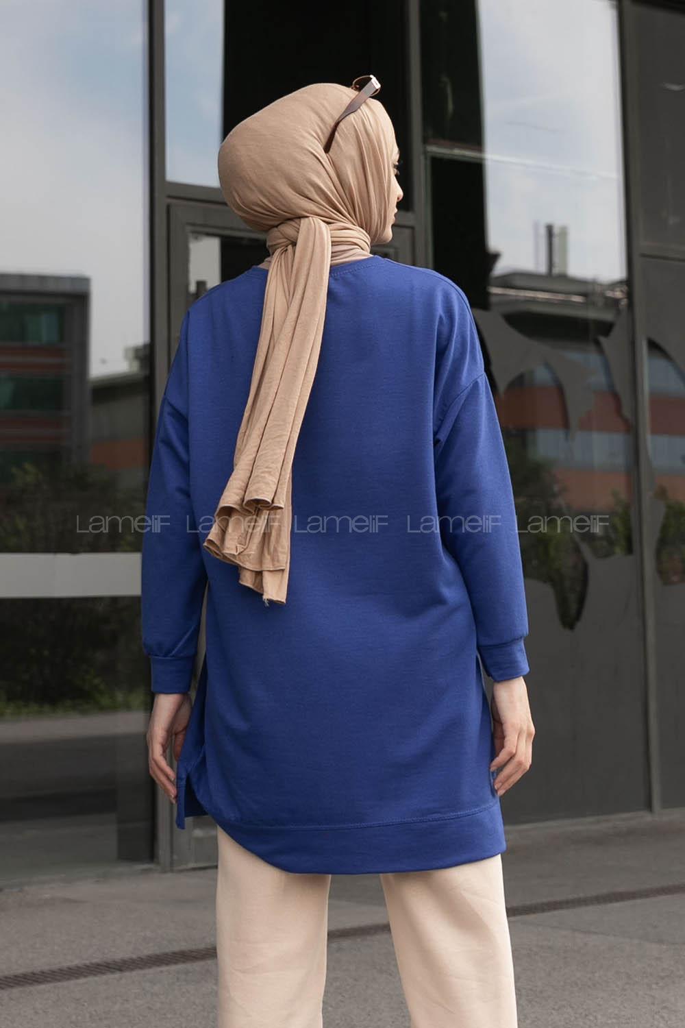 Saxe Crew Neck Cotton Unprinted Tunic