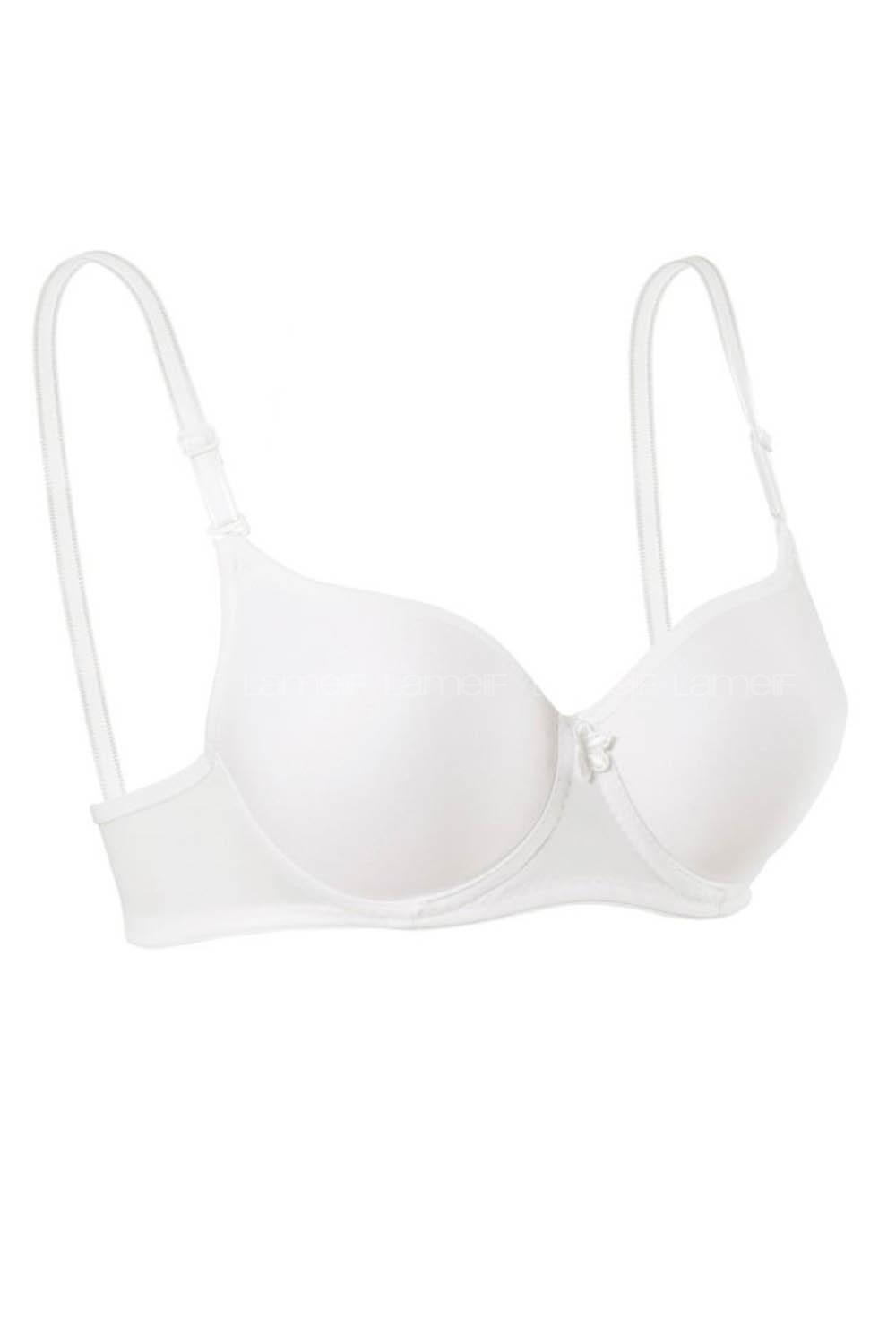 White Cotton Fabric Underwire Support Bralet
