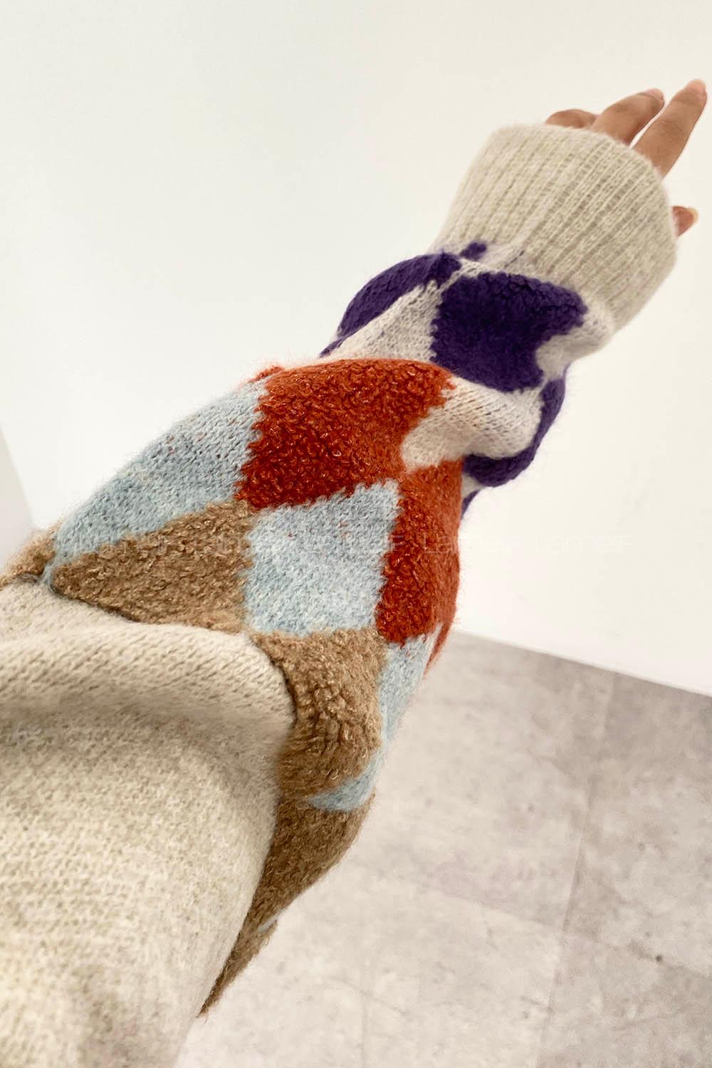 Modalamelif Çift Cepli Kol Garnili Hırka Bej