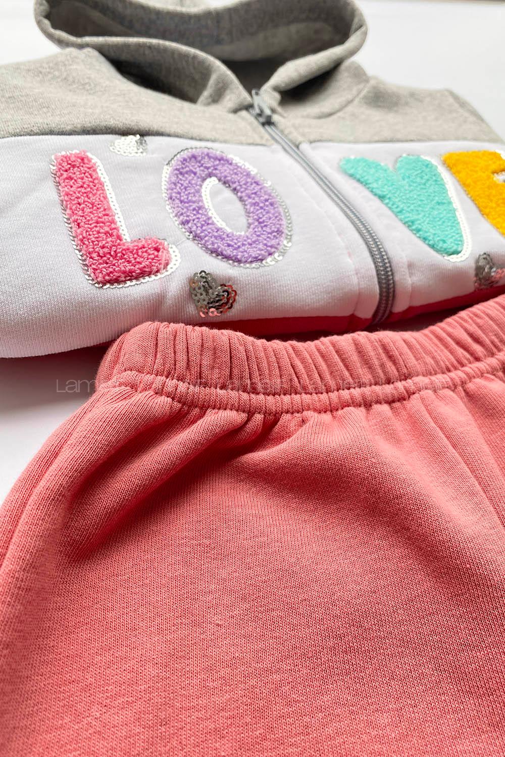 Very Colorful-en Zippered Neck Long Arm With Zipper Cotton Fabric Elastic Trousers Comfortable Suit