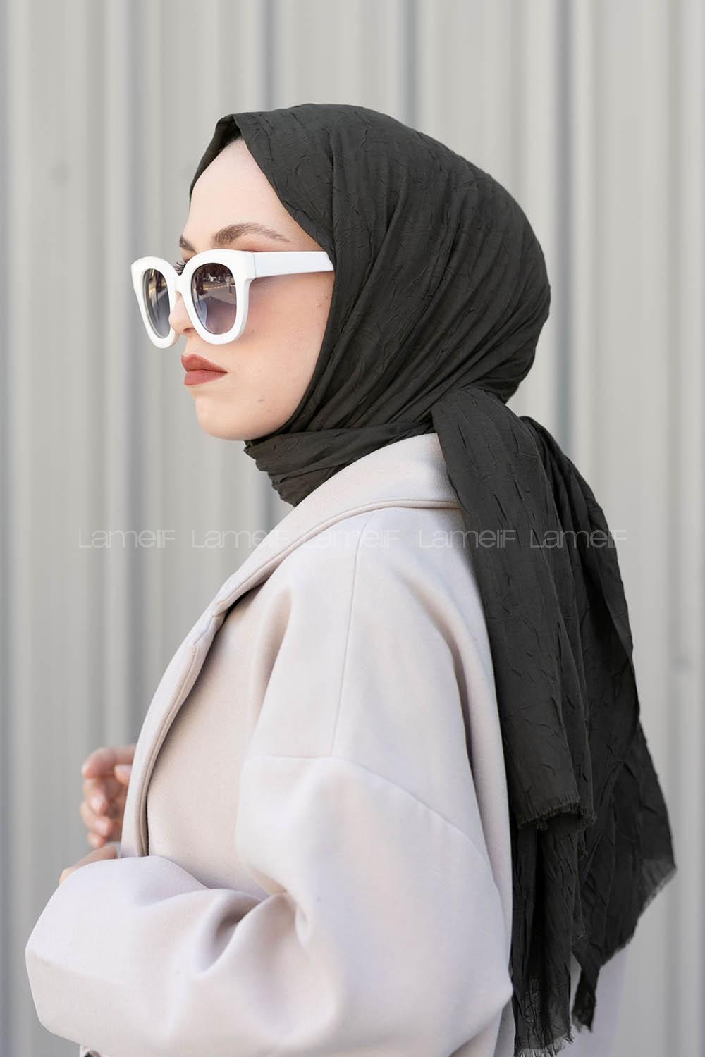 Lamelif Bambu Şal Koyu Yeşil