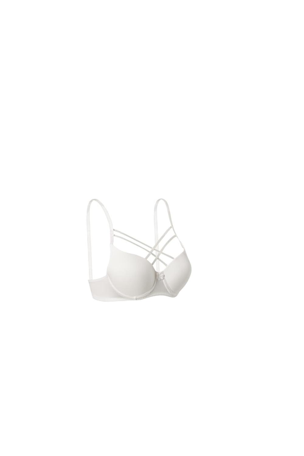 White Cotton Fabric Underwire Support Bralet
