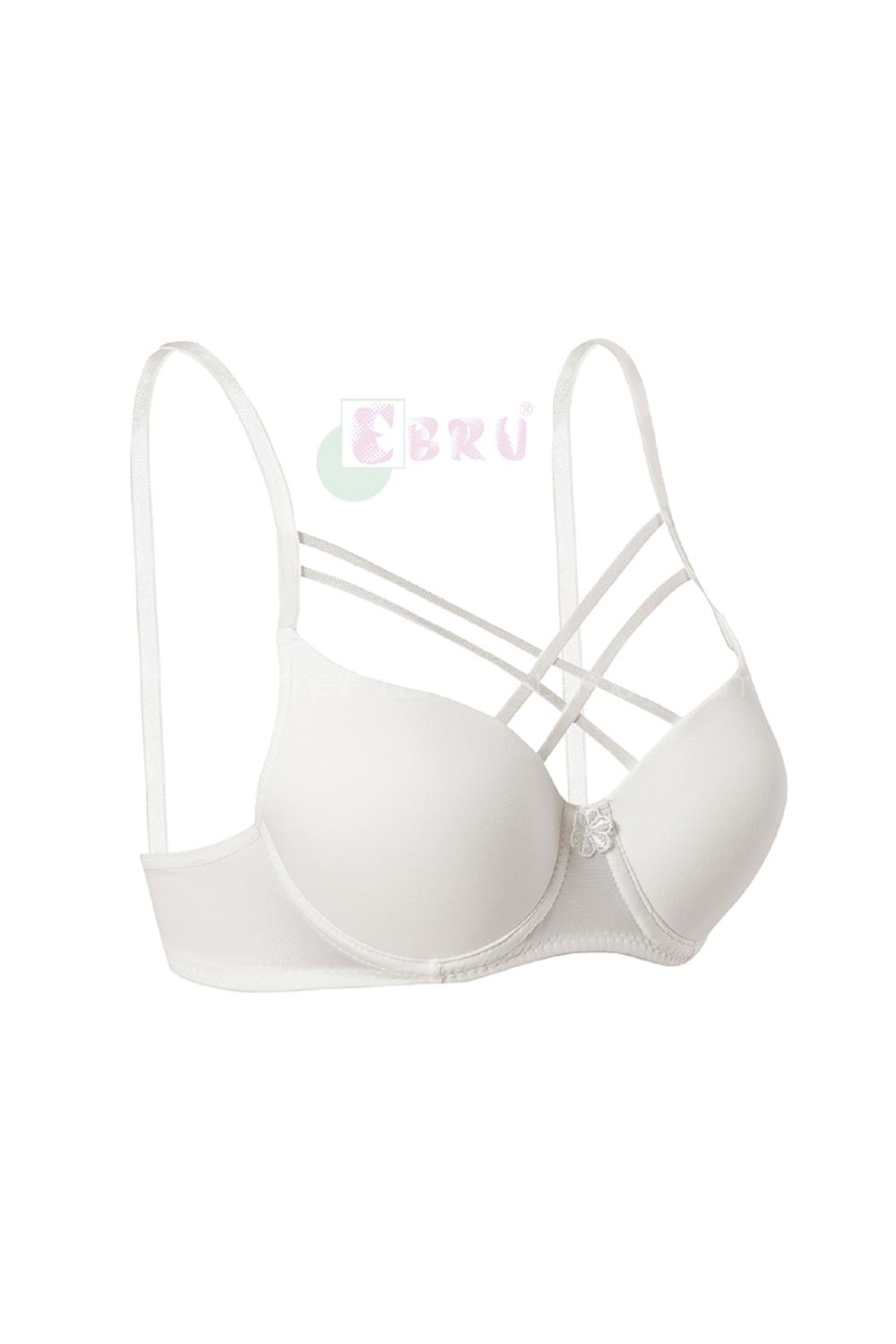 White Cotton Fabric Underwire Support Bralet