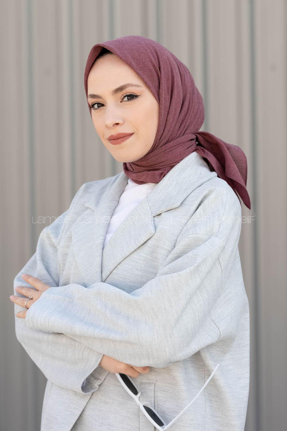 Lamelif Keten Eşarp Gül Kurusu