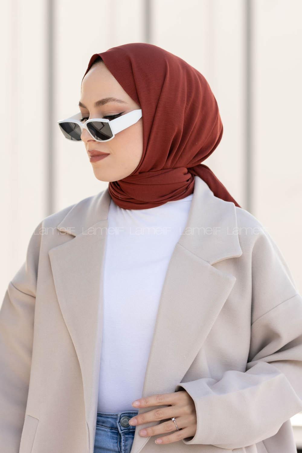 Copper Cotton Fabric Viscose Fabric Straight Shawl