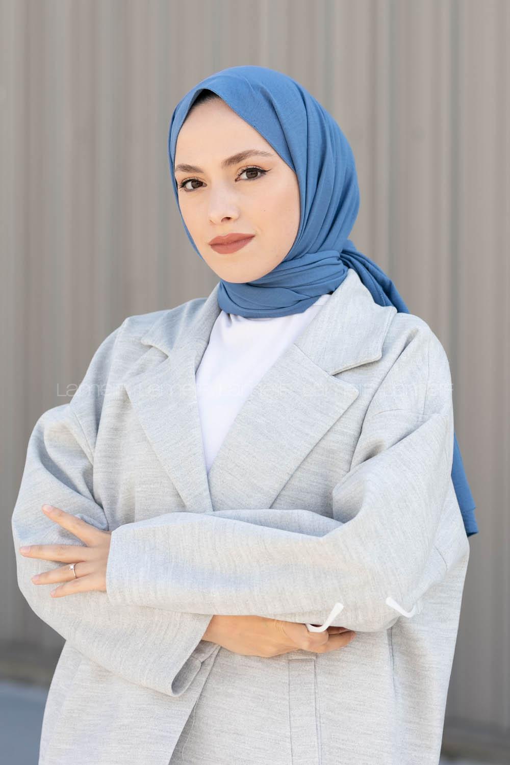 Anatolian Black Cotton Fabric Viscose Fabric Straight Shawl