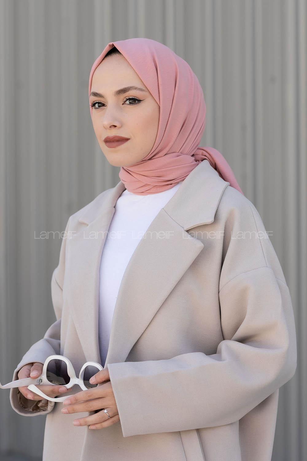 Powder Cotton Fabric Viscose Fabric Straight Shawl