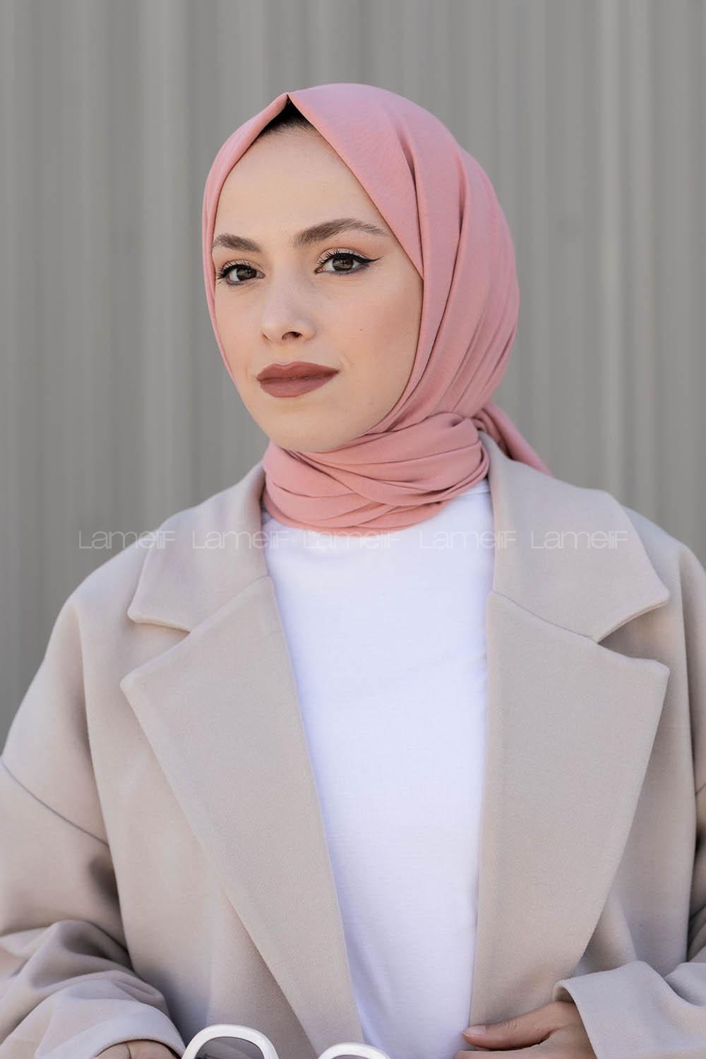 Powder Cotton Fabric Viscose Fabric Straight Shawl