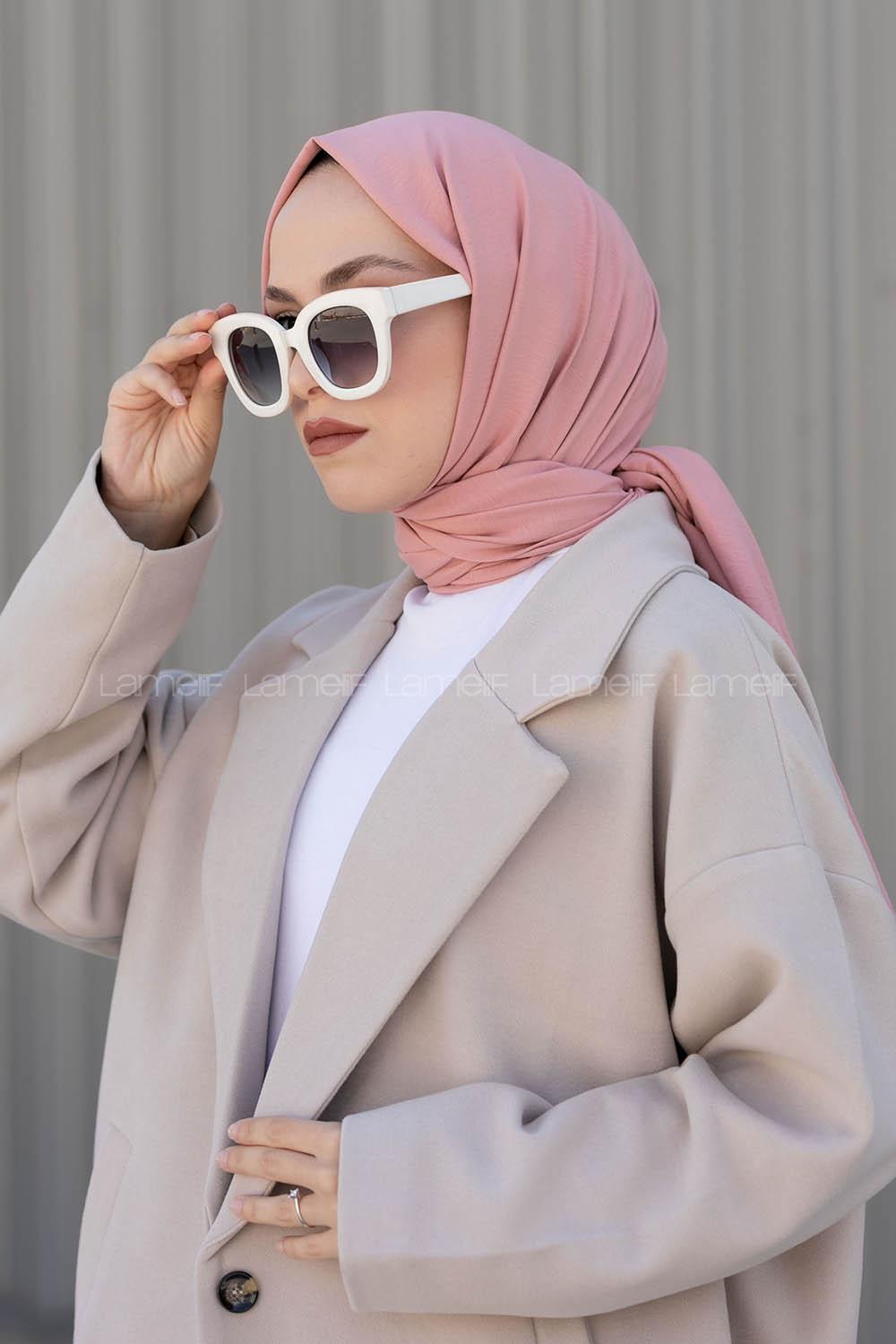 Powder Cotton Fabric Viscose Fabric Straight Shawl