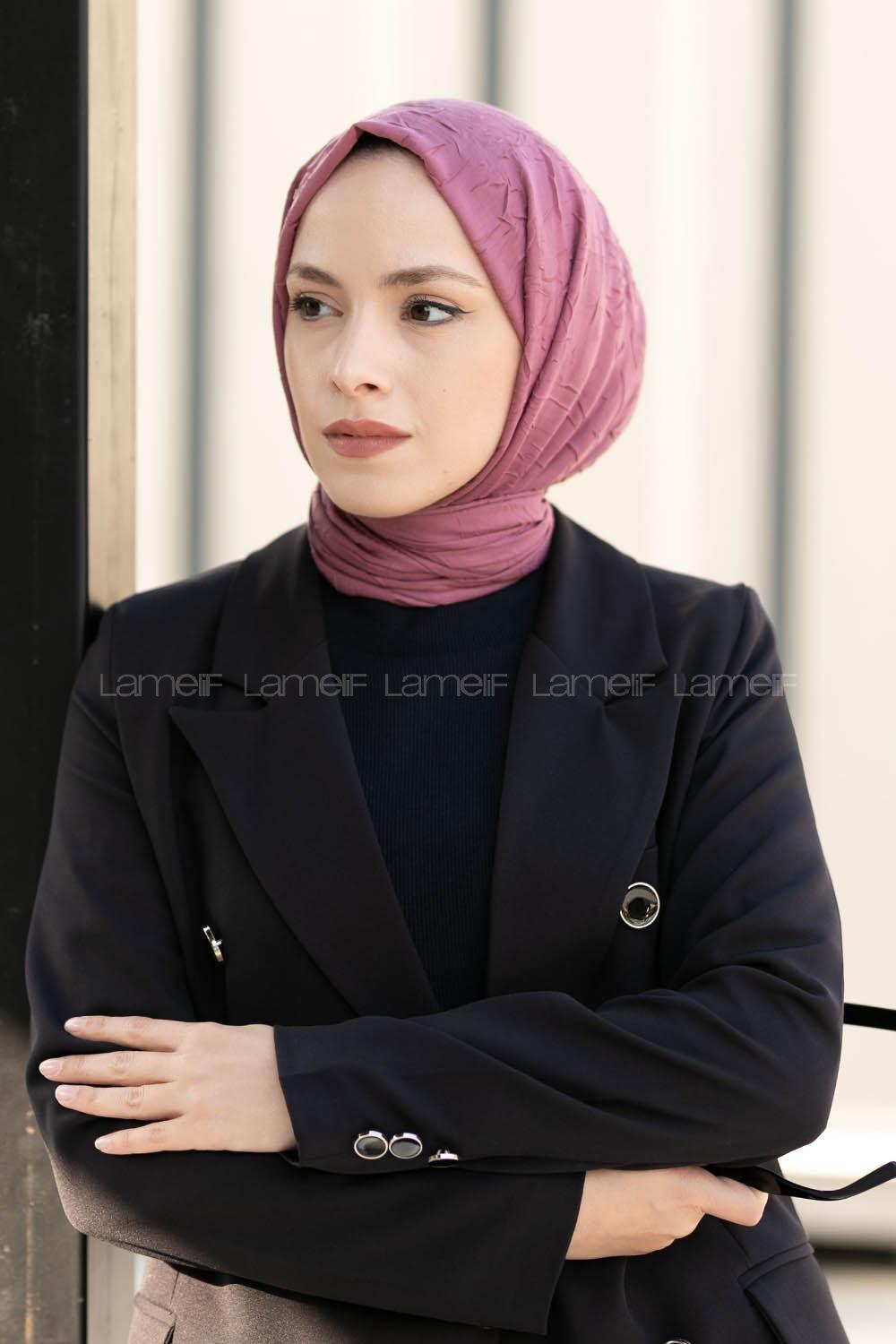 Lamelif Bambu Şal Rose