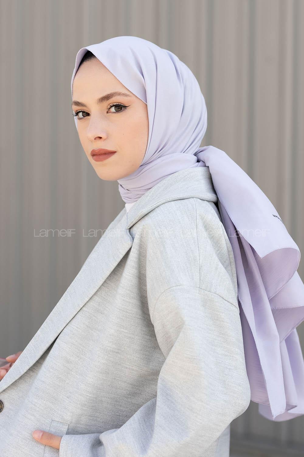 Silver Cotton Fabric Viscose Fabric Straight Shawl