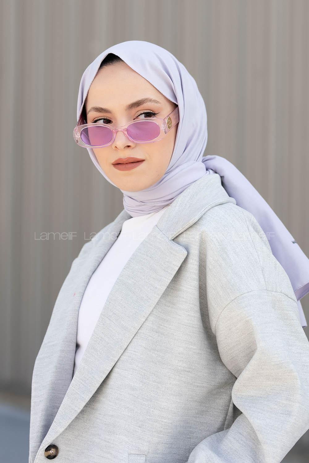 Silver Cotton Fabric Viscose Fabric Straight Shawl