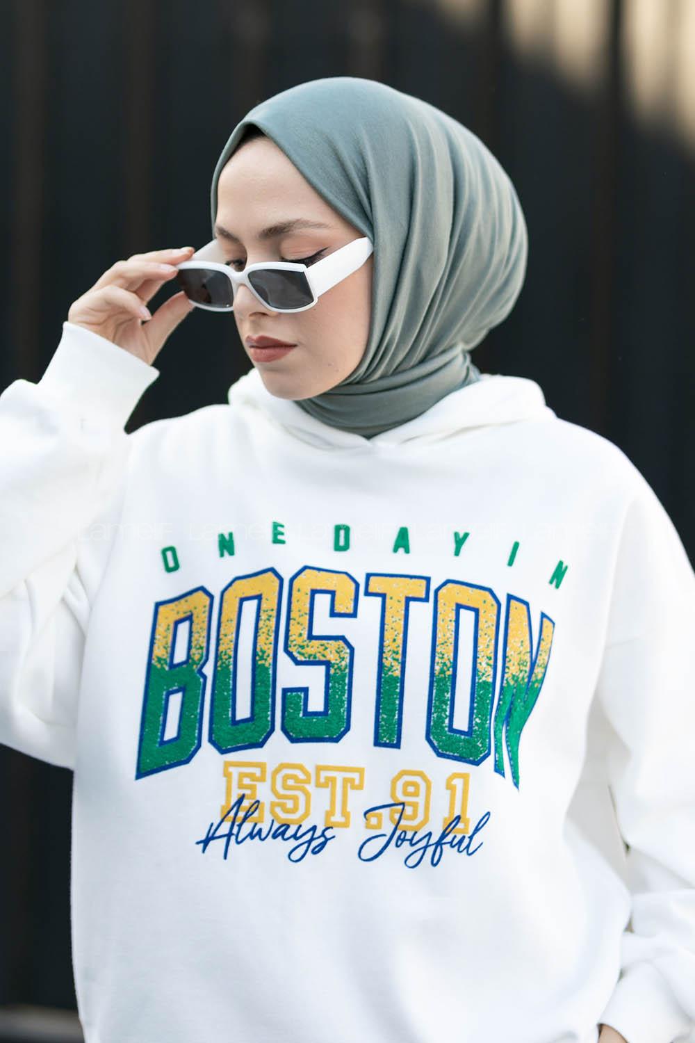 Lamelif Koyu Çagla  Yeşili Penye Şal