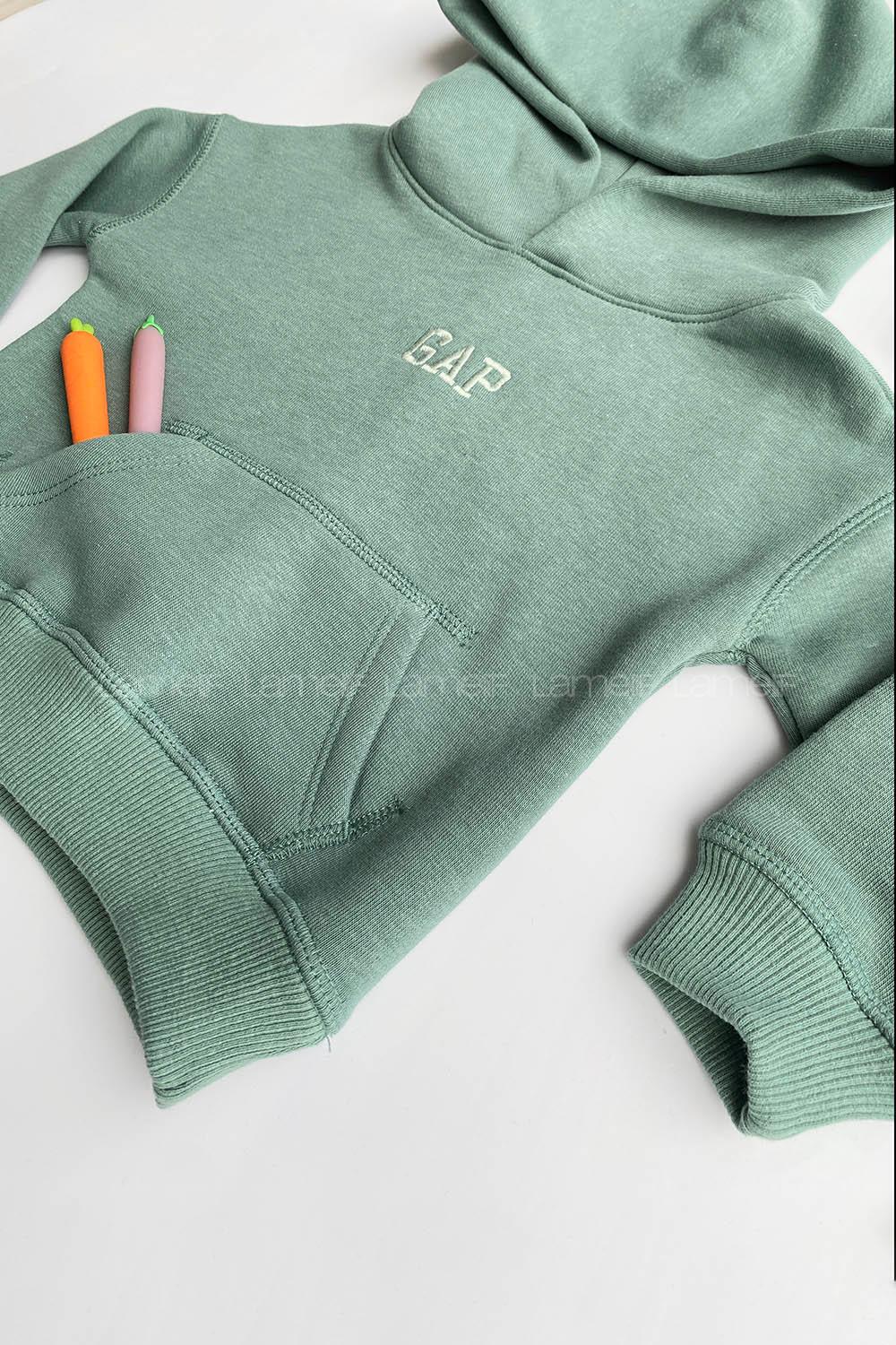Lamelif Gap Yazılı Unisex Kapşonlu Sweat 18 Ay/ 6 Yaş