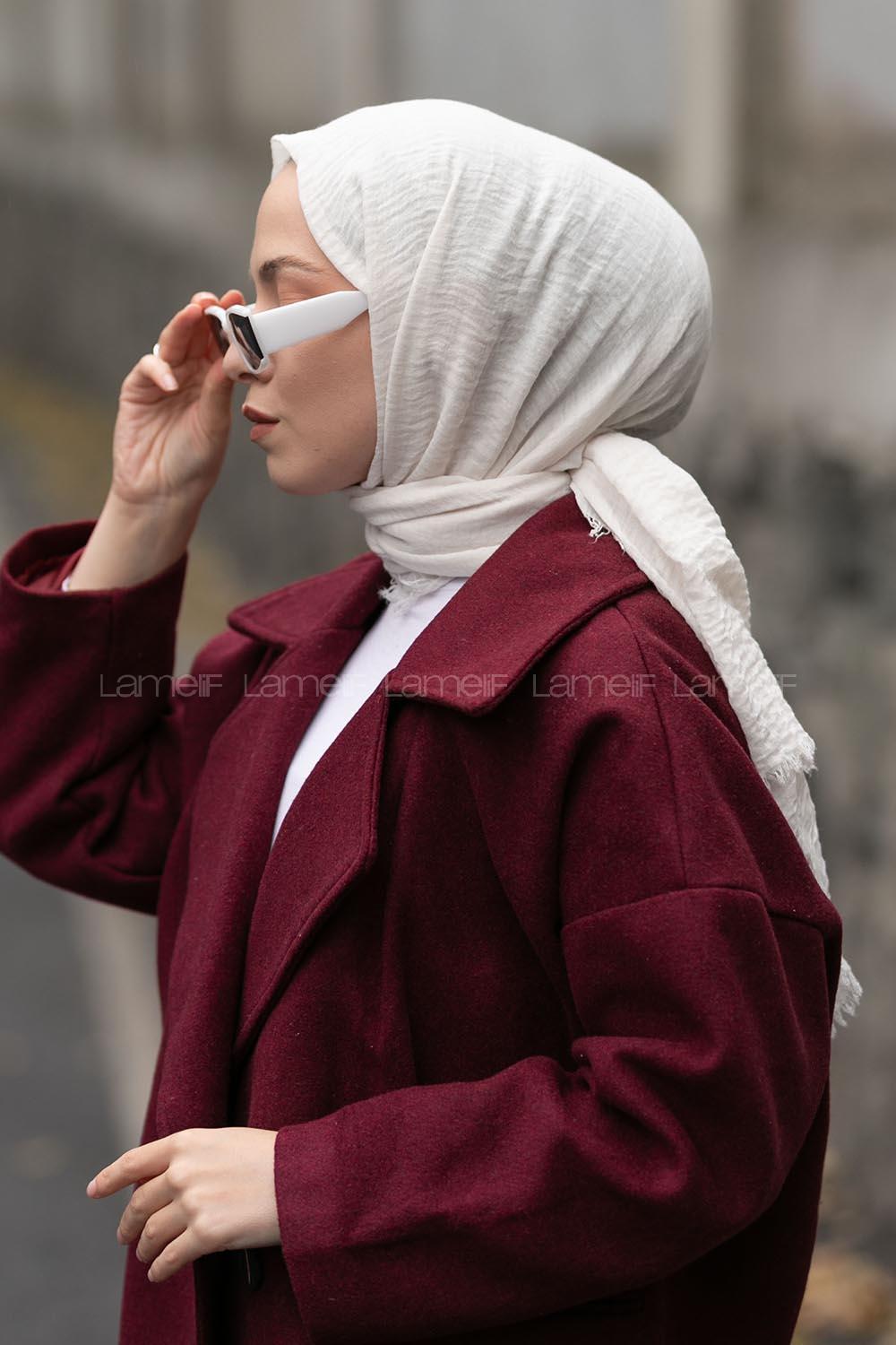 Lamelif Bürümcük Şal Vanilya