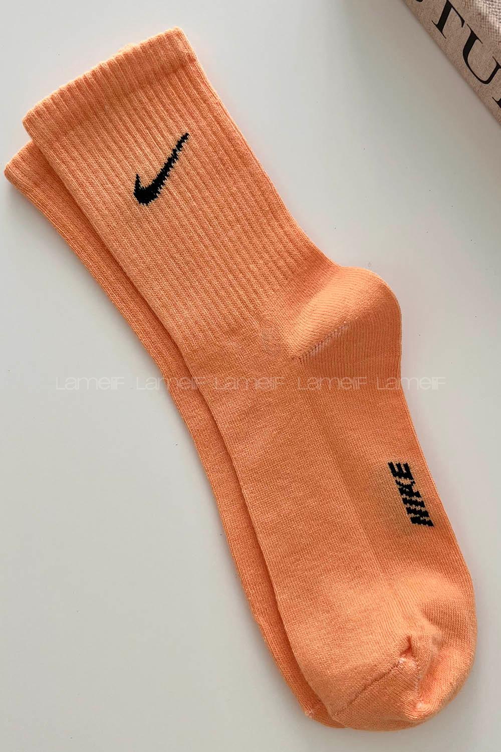 Lamelif Turuncu Spor Çorap