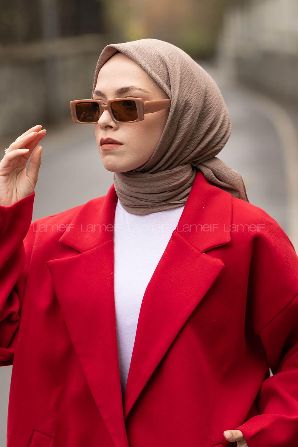 Lamelif Mio Caz Eşarp Vizon