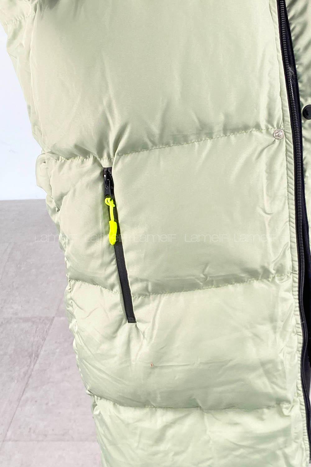 Modalamelif Arkası Lastikli Şişme Yelek Mint Yeşili