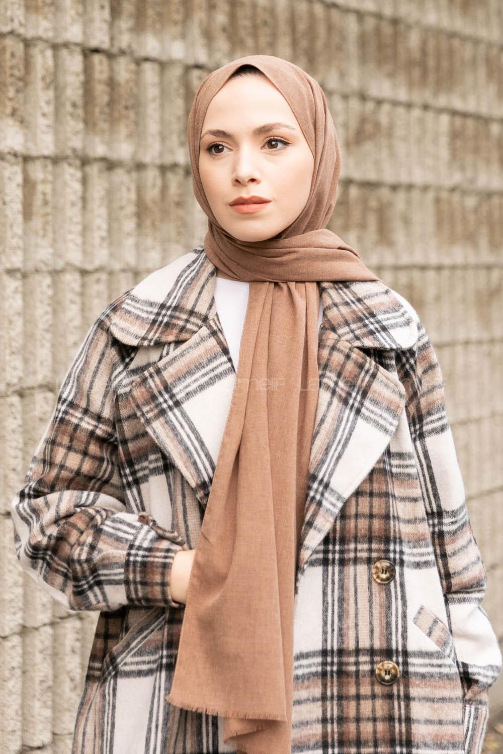 Lamelif Toprak Keten Şal