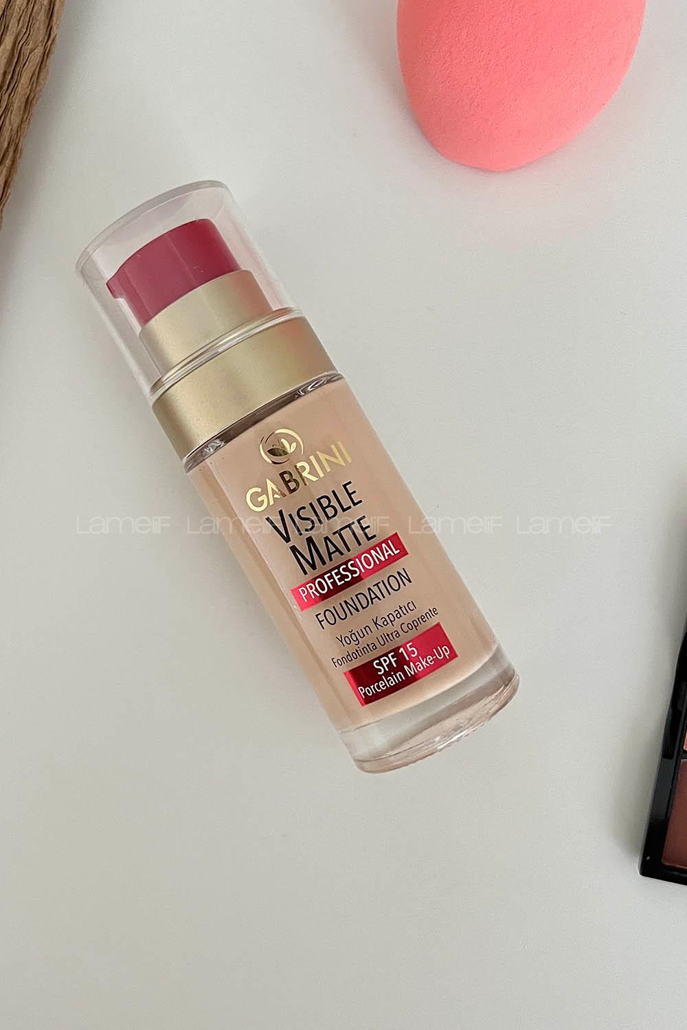 Lamelif Gabrini Visible Mat Yoğun Kapatıcı Fondöten 01