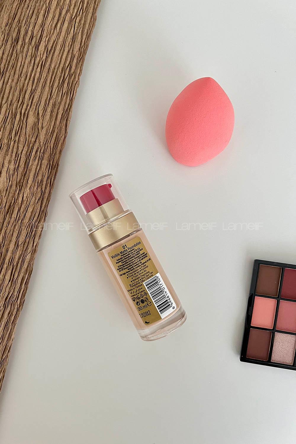 Lamelif Gabrini Visible Mat Yoğun Kapatıcı Fondöten 01