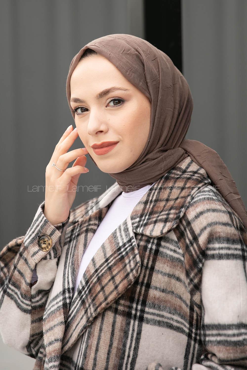 Lamelif Bambu Şal Soft Kahve