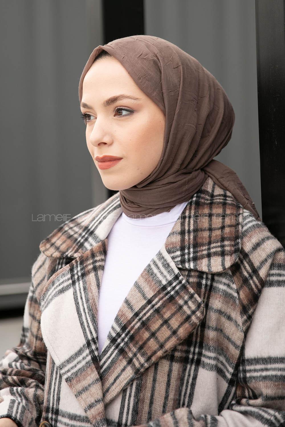 Lamelif Bambu Şal Soft Kahve