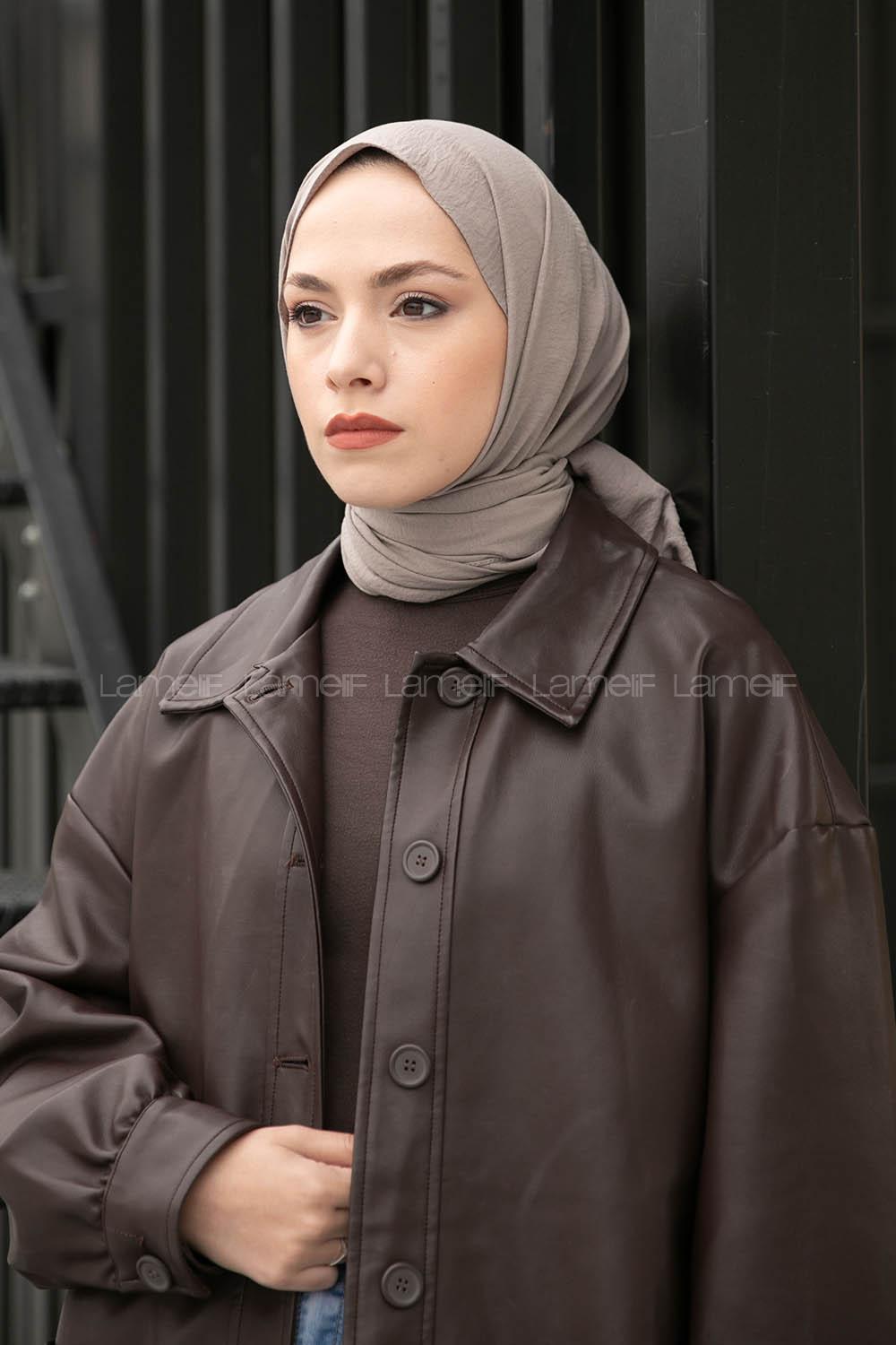 Flint Stone Cotton Fabric Straight Shawl