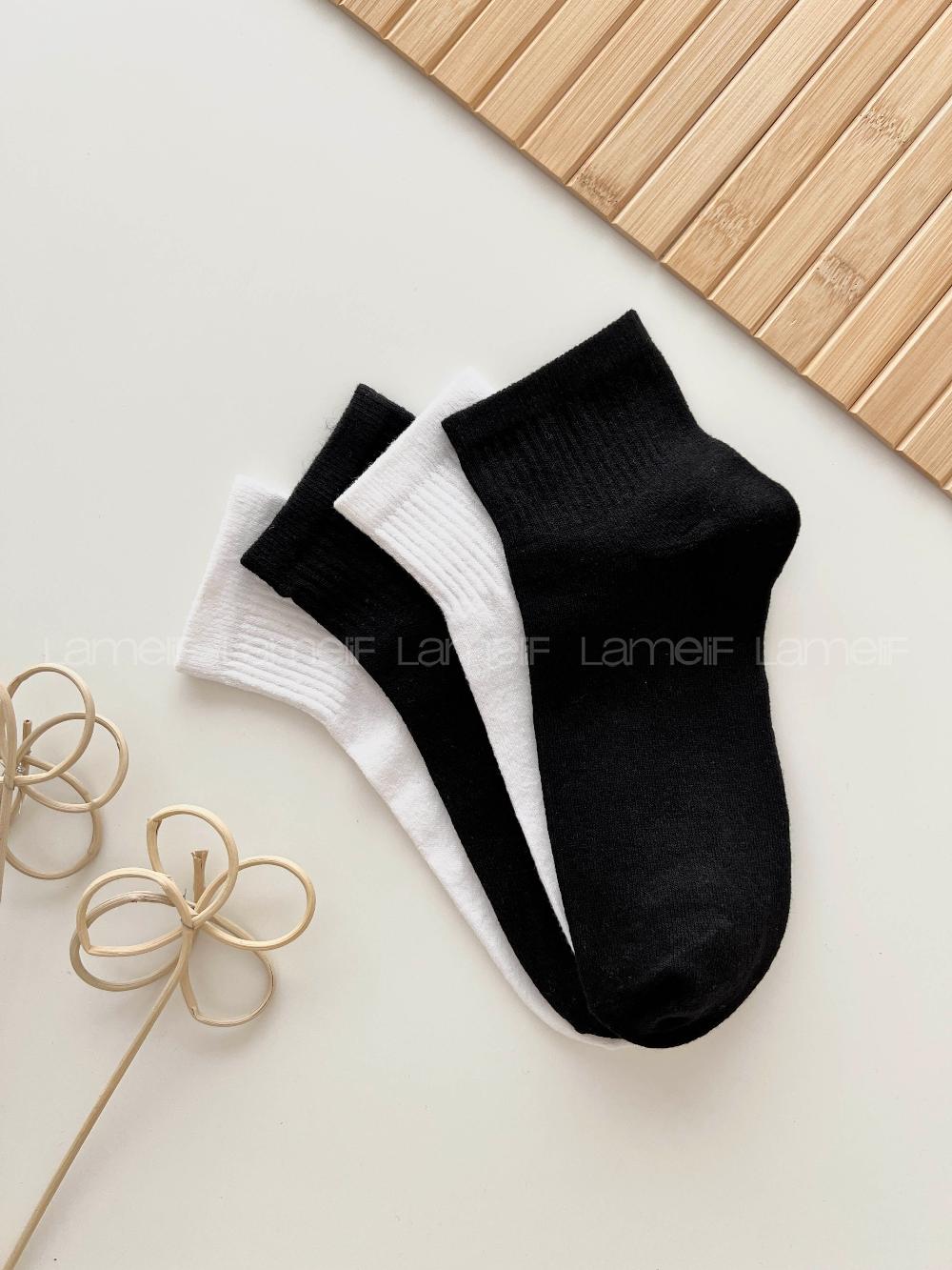 Lamelif 2li Yarım Konç Çorap