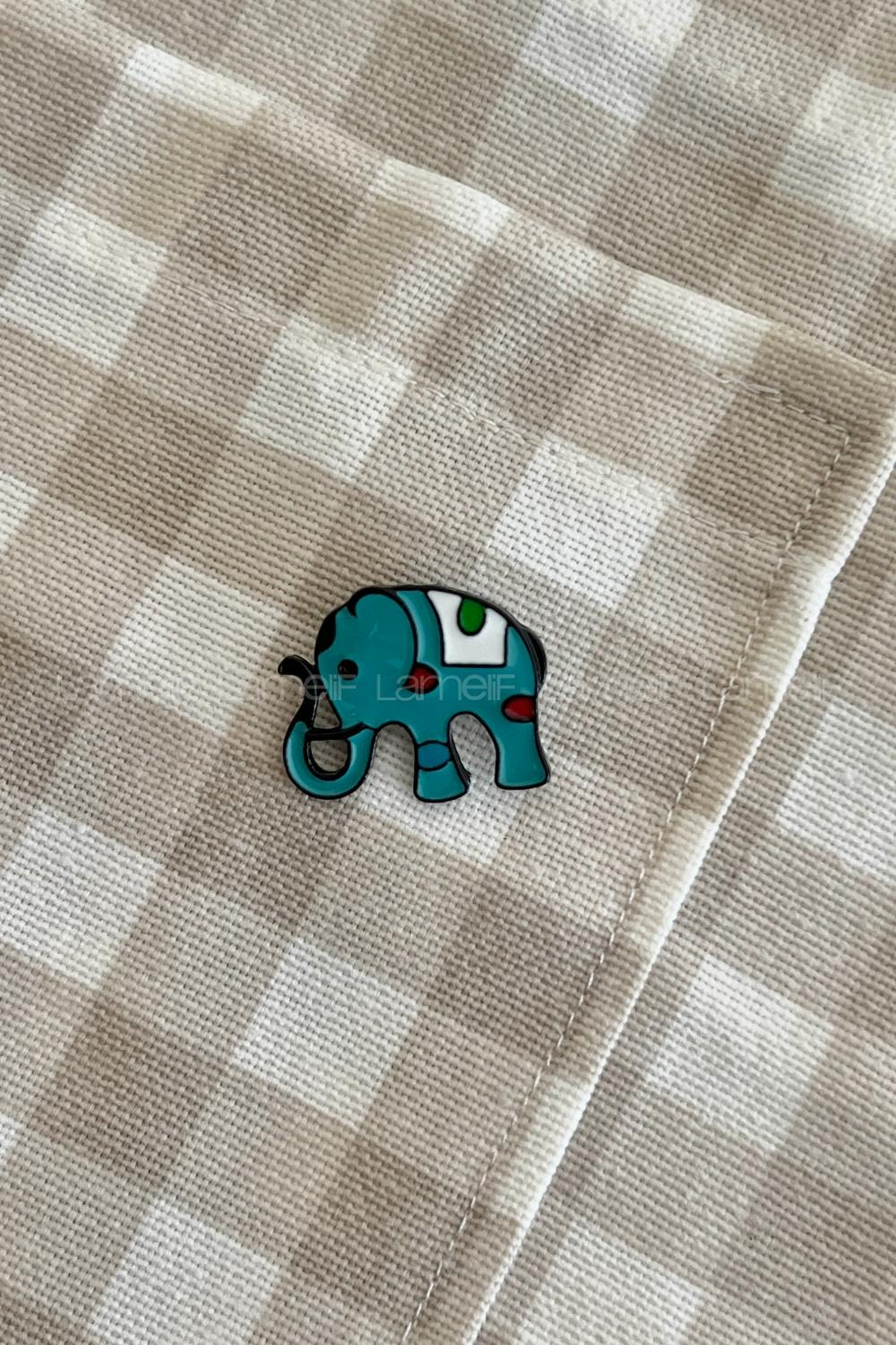 Lamelif Sevimli Fil Demir Broş