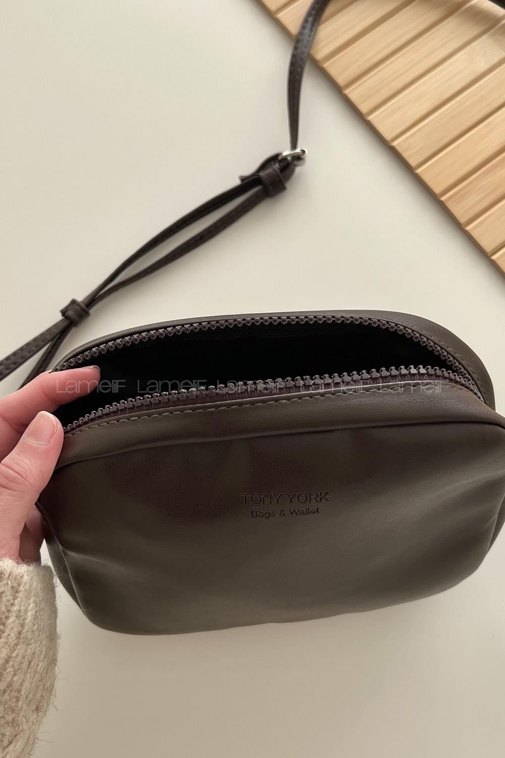 Lamelif Mini Urban Çapraz Askılı Çanta Acı Kahve