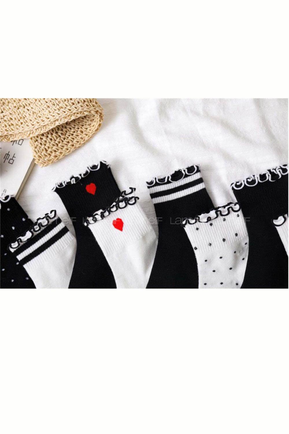 Lamelif 8li Fırfırlı Soket Çorap