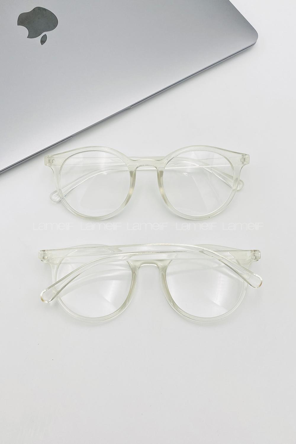 Lamelif Ayris -Şeffaf Çerçeve Şeffaf Cam- Güneş Gözlüğü