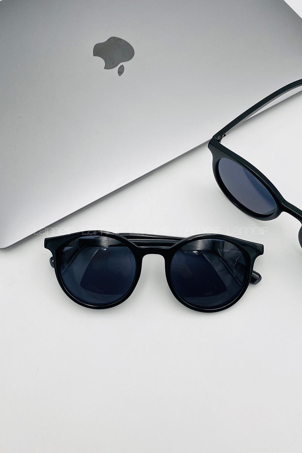 Lamelif Ayris -Siyah Çerçeve Siyah Cam- Güneş Gözlüğü