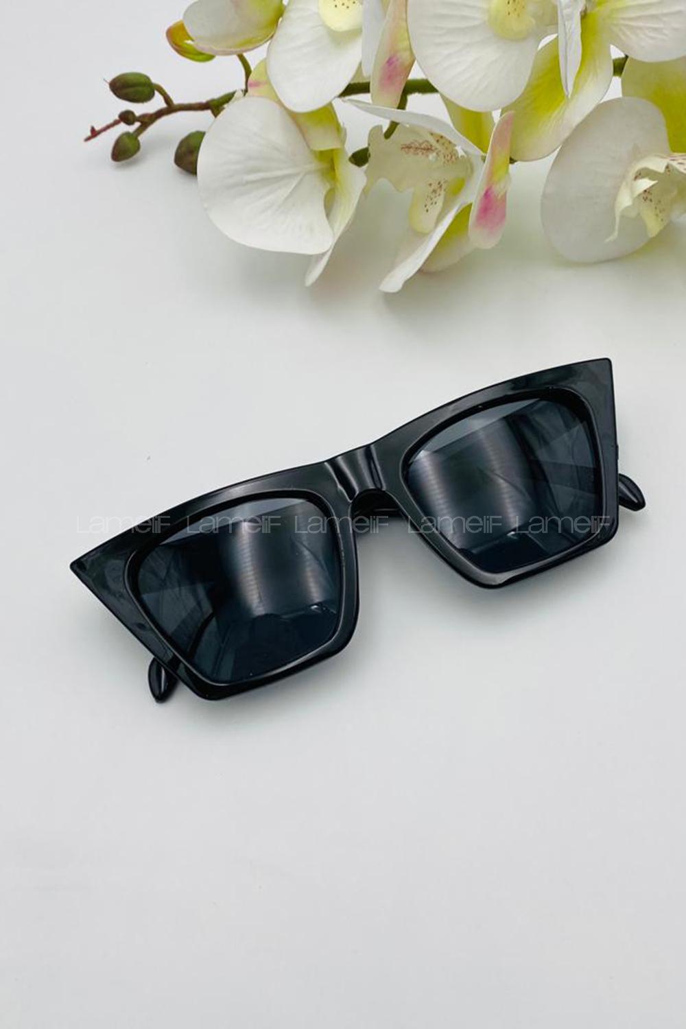 Lamelif Siyah Cat Eye Güneş Gözlüğü