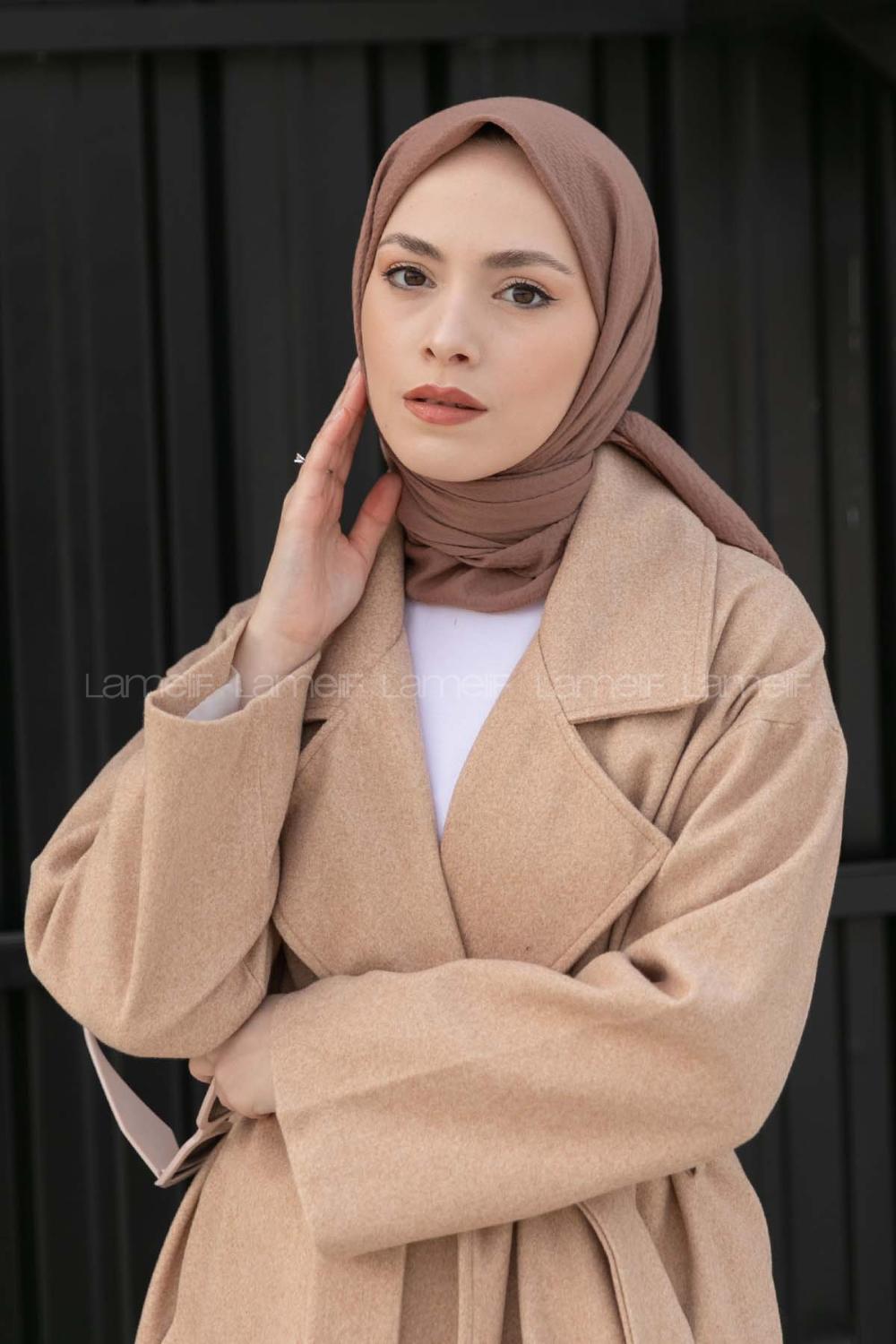 Mint Green Cotton Fabric Straight Shawl