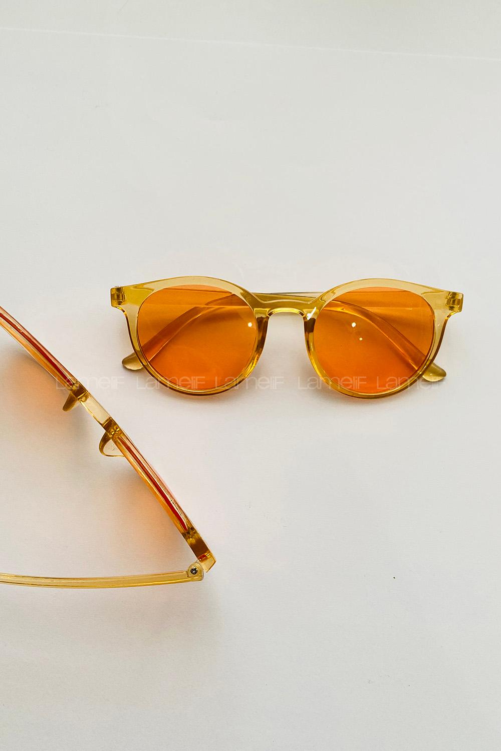 Lamelif Ayris -Bal Çerçeve Turuncu Cam- Güneş Gözlüğü