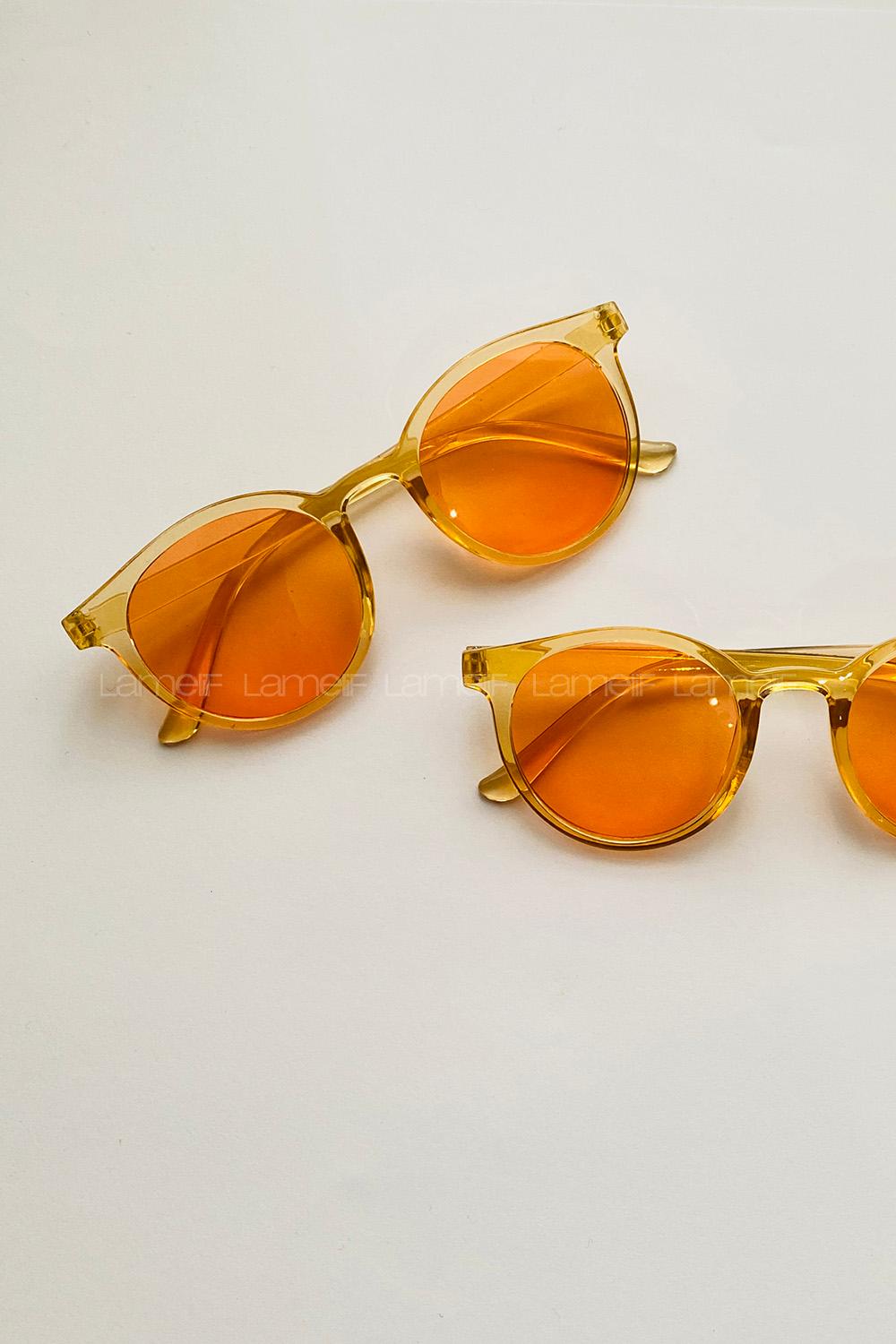 Lamelif Ayris -Bal Çerçeve Turuncu Cam- Güneş Gözlüğü